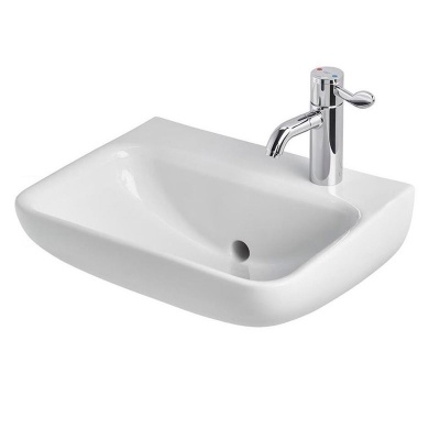 Contour 21 Back Outlet Basin (50cm) - Deck Tap Hole